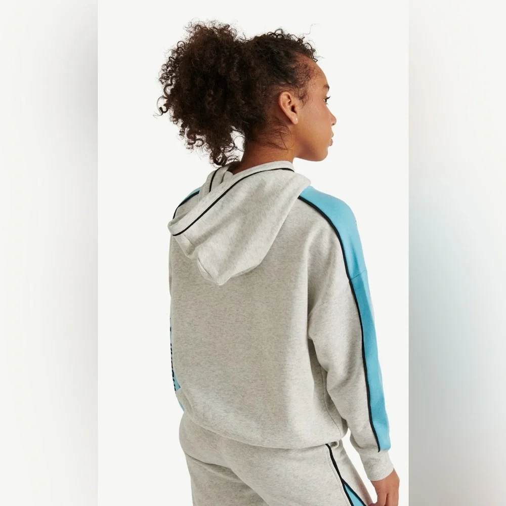 Justice x NASCAR Racing Hoodie Girls L (12/14) NWT Colorblock Fleece Pullover